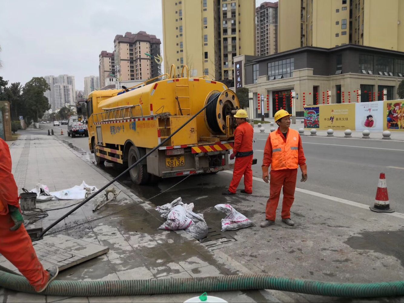 平乐排污管道清淤-管道清洗